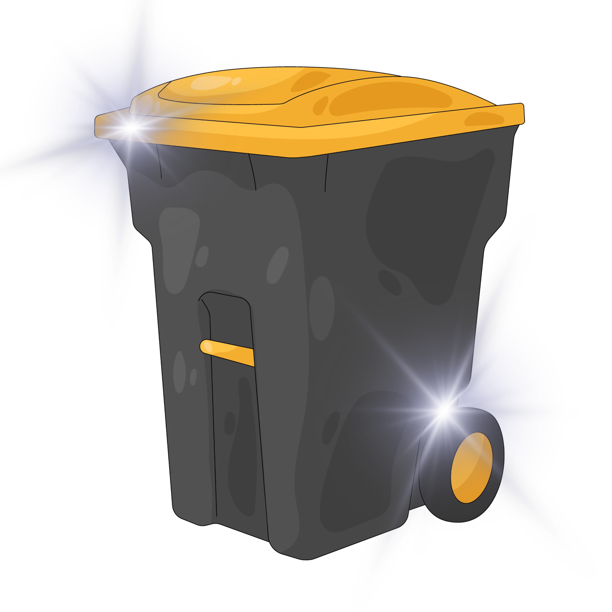Clean sparkling bin